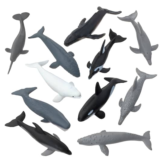12 Pack: Safari Ltd&#xAE; TOOBS&#xAE; Whales &#x26; Dolphins Set